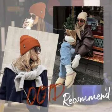 FURTALK Beanie Hat for Men Women Winter Hats for Women Men Soft Warm Unisex Cuffed Beanie Knitted Skull Cap