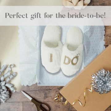 Bridal Slippers by Dearfoams - I Do Crew Comfort