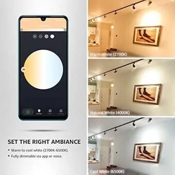 Lepro Alexa GU10 LED Light Bulbs - 50W Halogen Equivalent Smart GU10 Bulb Works with Alexa & Google Assistant,Voice and App Control,2700-6500K Tunable Track Light Bulb, No Hub Required, 2.4G WiFi Only