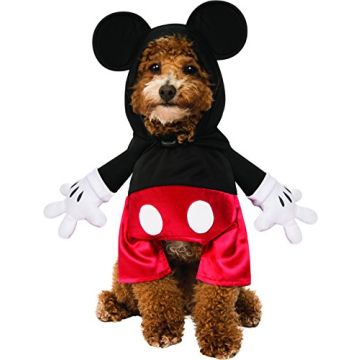 Rubie's Disney Mickey Mouse Step-in Pet Costume for Dogs - Cozy Hoodie with Ears