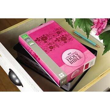 NIrV, Holy Bible, Large Print, Leathersoft, Pink