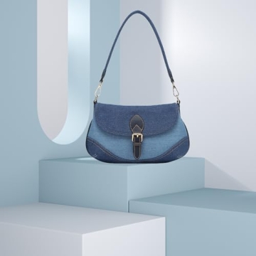 Stylish SANMENMO Denim Purse for Women - Versatile & Chic