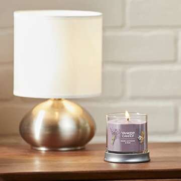 Yankee Candle Dried Lavender & Oak​ Scented, Signature 4.3oz Small Tumbler Single Wick Candle, Over 20 Hours of Burn Time