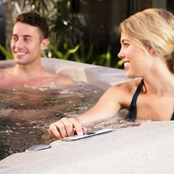 LifeSmart 4-Person Hot Tub with Powerful Jets and LED Lights