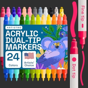 ARTISTRO 24 Acrylic Paint Pens for Creative Projects
