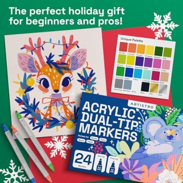 ARTISTRO 24 Acrylic Paint Pens for Creative Projects