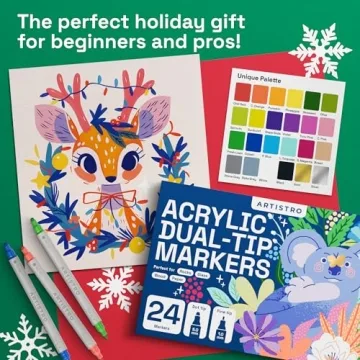 ARTISTRO 24 Acrylic Paint Pens for Creative Projects
