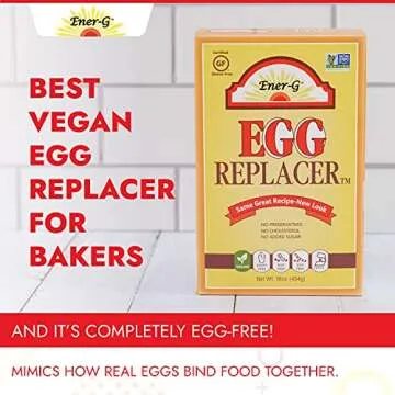 Vegan Egg Replacer by Ener-G | Gluten Free, Vegan, Nut Free, Non-GMO, Kosher | 16 oz Package