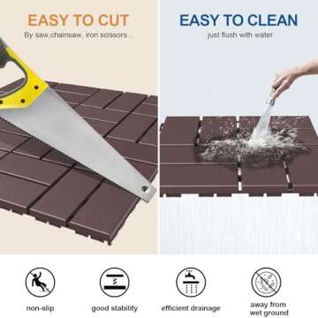 Goovilla Interlocking Deck Tiles – Durable All-Weather Flooring
