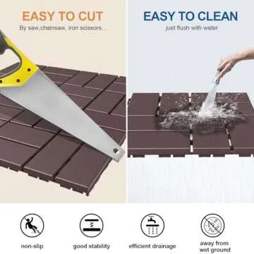 Goovilla Interlocking Deck Tiles – Durable All-Weather Flooring