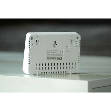 Basic CO2 Meter by Forensics | AB841 Compliant for Classrooms | USB Power & Battery | 10 Year Life | Air Quality CO2 Monitor | for Gyms, Offices, Classrooms, Home and Car |