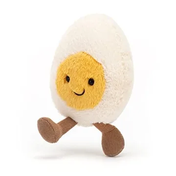 Adorable Jellycat Amuseables Happy Boiled Egg Plush Toy
