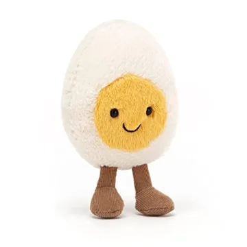 Adorable Jellycat Amuseables Happy Boiled Egg Plush Toy