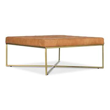 EdgeMod Traversa Ottoman in Saddle Tan