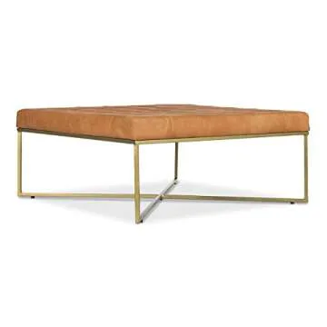 EdgeMod Traversa Ottoman in Saddle Tan