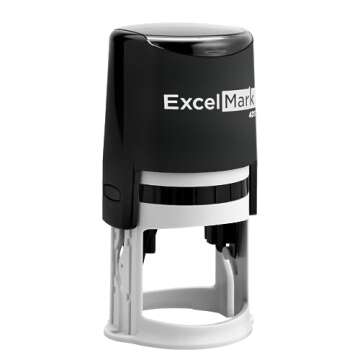 ExcelMark Round Self Inking Teacher Stamp (Teacher Name)