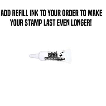 ExcelMark Round Self Inking Teacher Stamp (Teacher Name)
