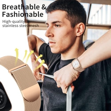 Stylish ZALAVER Metal Band for Apple Watch - Adjustable & Modern