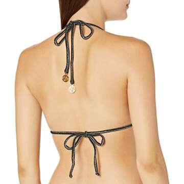 Luli Fama Womens Prints Havana Nights Seamless Triangle Swimwear Bikini Top - Style Meets Comfort