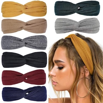 Huachi Twist Knotted Headbands for Women - Stylish Boho Hair Accessories