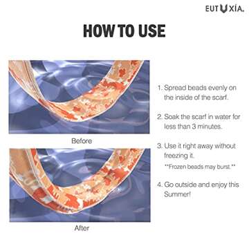 Eutuxia Cooling Scarf - Stay Cool Instantly with Style