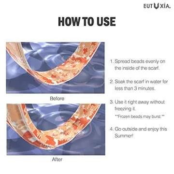 Eutuxia Cooling Scarf - Stay Cool Instantly with Style