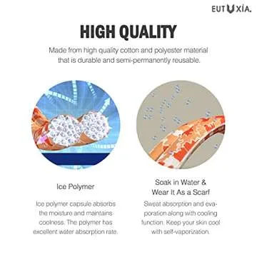 Eutuxia Cooling Scarf - Stay Cool Instantly with Style