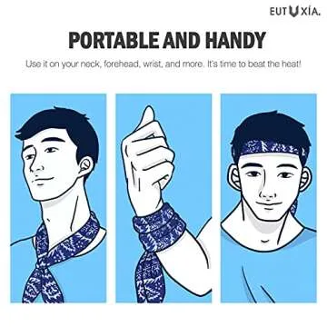 Eutuxia Cooling Scarf - Stay Cool Instantly with Style