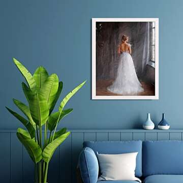 DABLUE 16x20 Picture Frame White Solid Wood Frame 16 by 20 Poster Frame for Horizontal and Vertical Wall Mounting,3 Pack 20x16 Photo Frame