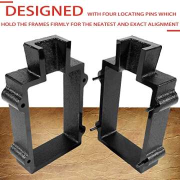 2-Part Cast Iron Flask Mold Frame for Sand Casting Jewelry Metal Casting Making Tool