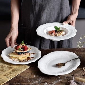 Elegant SOUJOY Salad Plates, Durable Porcelain & Stylish Design