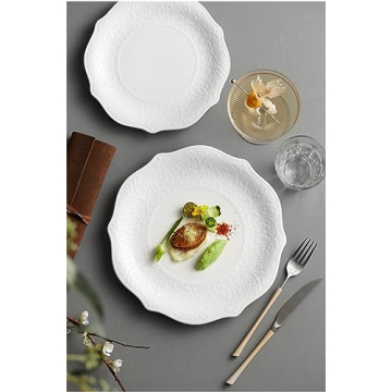 Elegant SOUJOY Salad Plates, Durable Porcelain & Stylish Design