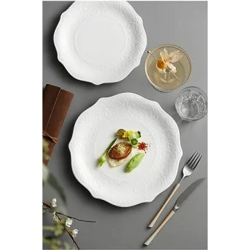 Elegant SOUJOY Salad Plates, Durable Porcelain & Stylish Design