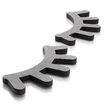 Ali+Oli Modern Sleepy Eyes Wall Decor for Nursery Baby Room | Wooden Eyelash Art Replaces Wall Stick...