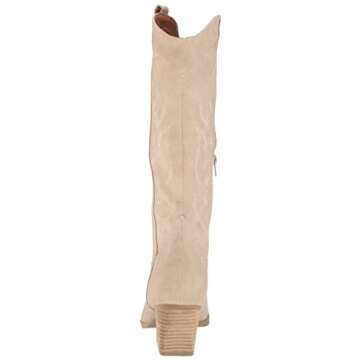 DV Dolce Vita Womens Kindred Western Boot, Stone, 8 US