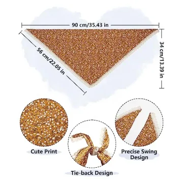 AWAYTR Boho Floral Hair Bandanas Soft Comfortable Head Scarves