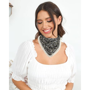 AWAYTR Boho Floral Hair Bandanas Soft Comfortable Head Scarves