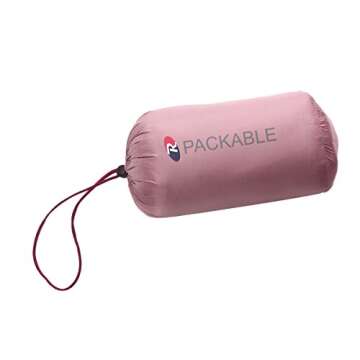 Rokka&Rolla Packable Lightweight Down Jacket for Women