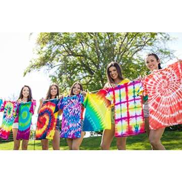 Tulip One-Step Tie-Dye Kit Kaleidoscope, 12 Colors Tie Dye