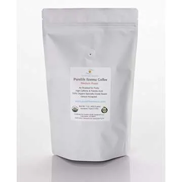 Purelife Enema Coffee - Organic, Mold Free, Air Roasted - Gerson Approved - 1 Lb