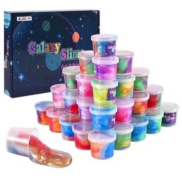 Kids Galaxy Slime Kit - 30 Pack Colorful Stress Relief