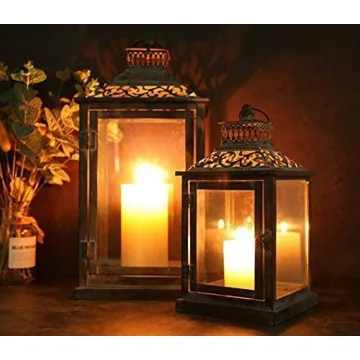 JHY DESIGN Vintage Metal Decorative Lantern Set for Events