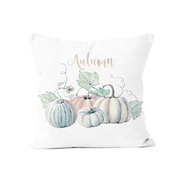 Ninkisann Halloween Pumpkin Throw Pillow Cover, 2 Pack Thanksgiving Autumn Decor Throw Pillow Case Cushion Covers Halloween Decoration 18 X 18 Inch (S-15)