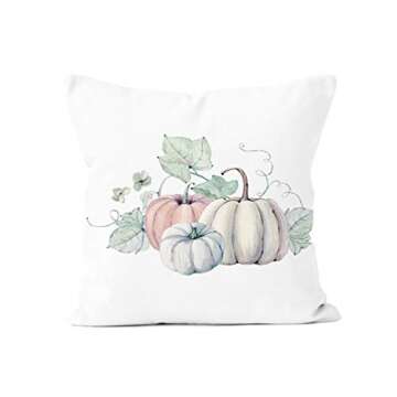 Ninkisann Halloween Pumpkin Throw Pillow Cover, 2 Pack Thanksgiving Autumn Decor Throw Pillow Case Cushion Covers Halloween Decoration 18 X 18 Inch (S-15)