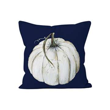 Ninkisann Halloween Pumpkin Throw Pillow Cover, 2 Pack Thanksgiving Autumn Decor Throw Pillow Case Cushion Covers Halloween Decoration 18 X 18 Inch (S-15)