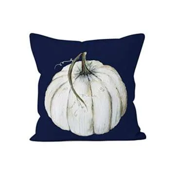 Ninkisann Halloween Pumpkin Throw Pillow Cover, 2 Pack Thanksgiving Autumn Decor Throw Pillow Case Cushion Covers Halloween Decoration 18 X 18 Inch (S-15)