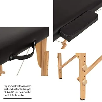 Portable Adjustable Massage Table for Professionals & Home Use