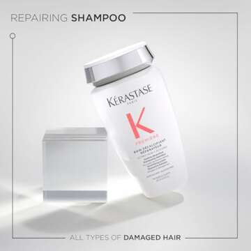 KERASTASE Premiere Sulfate-Free Hair Repair Shampoo | Dual Action Repairing Shampoo | Strengthens Bo...