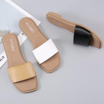 Trendy FITORY Slide Sandals for Women | Comfort Meets Style