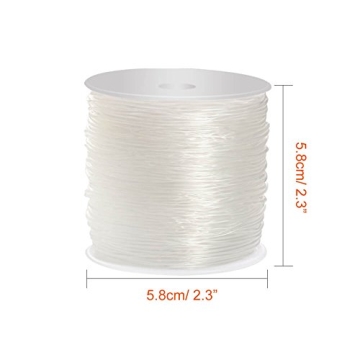 Paxcoo Elastic Stretch String Cord for Jewelry Making